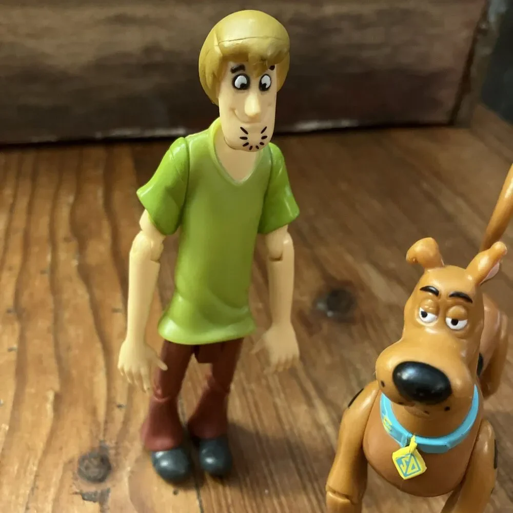 Vintage 2001 Hanna Barbera Scooby Doo Shaggy Poseable Figures 4.5“